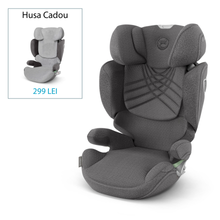 Scaun auto pentru copii Cybex Platinum Solution T i-Fix Plus, 3-12 ani, Mirage Grey