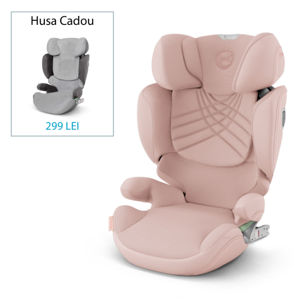 Scaun auto pentru copii Cybex Platinum Solution T i-Fix Plus, 3-12 ani, Peach Pink