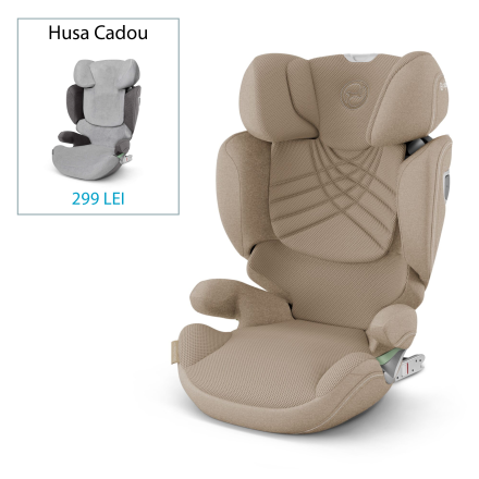 Scaun auto pentru copii Cybex Platinum Solution T i-Fix Plus, 3-12 ani, Cozy Beige