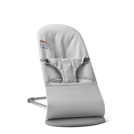 Balansoar pentru copii BabyBjorn Bliss, cu aspect clasic, tesatura melange, Light Gray