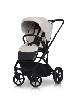 Carucior sport pentru copii Cavoe Moi XL, cu sistem de incalzire, Ecru