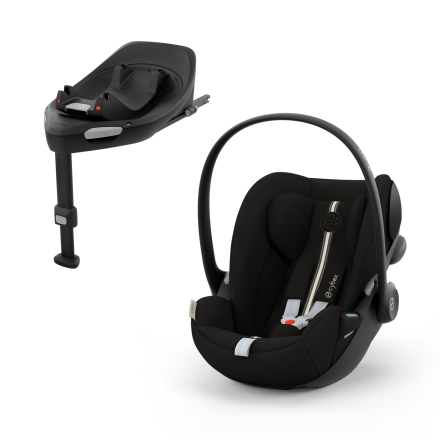 Scoica auto pentru copii Cybex Gold Cloud G i-Size Plus, 0-24 luni, varianta noua + Baza G, Moon Black