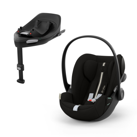 Παιδικό κάθισμα αυτοκινήτου Cybex Gold Cloud G i-Size Plus, 0-24 μηνών, νέα έκδοση + G Base, Moon Black