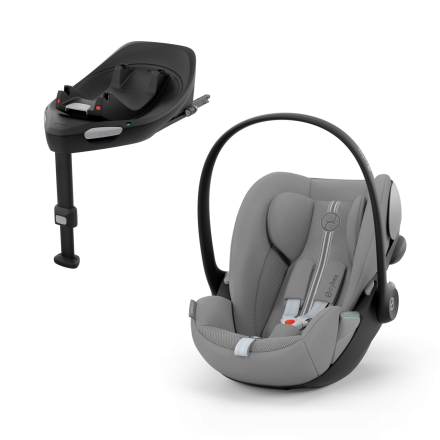 Scoica auto pentru copii Cybex Gold Cloud G i-Size Plus, 0-24 luni, varianta noua + Baza G, Stone Grey