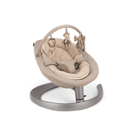 Nuna Leaf Grow Baby Κουνιστή Καρέκλα, Άνετη, με Μπάρα Παιχνιδιών - Biscotti