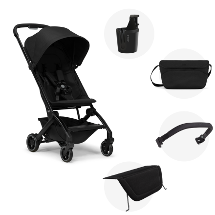 Carucior sport pentru copii Joolz Aer+, varianta noua, cu accesorii incluse, Space black