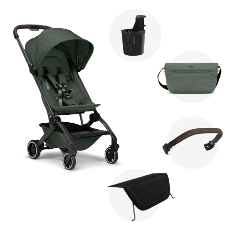 Carucior sport pentru copii Joolz Aer+, varianta noua, cu accesorii incluse, Forest green