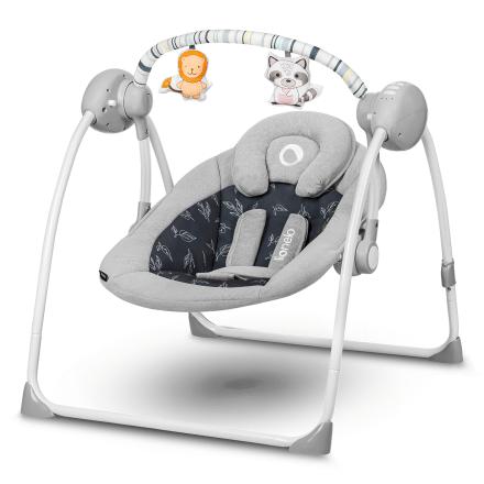 Balansoar pentru copii Lionelo Ruben, electric, Grey Graphite