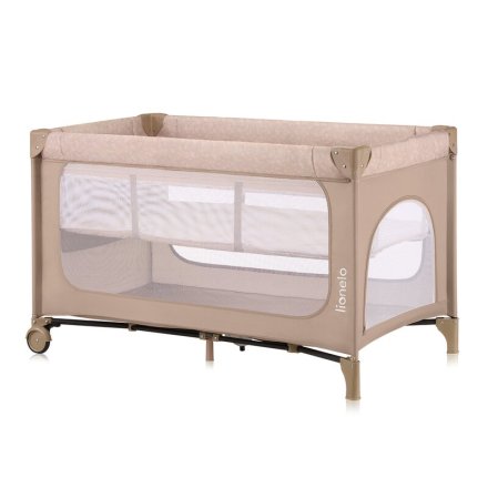 Детска кошара Lionelo Jasmine Easy Fold, 123 x 67 см, бежов пясък