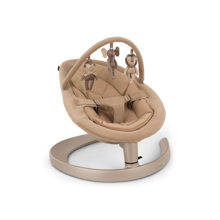 Nuna Leaf Grow Baby Κουνιστή Καρέκλα, Άνετη, με Μπάρα Παιχνιδιών - Teddy