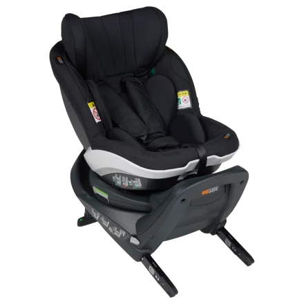 Scaun auto pentru copii BeSafe iZi Turn i-Size, rotativ, 6 luni-4 ani - Fresh Black Cab