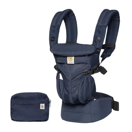 Marsupiu pentru bebelusi Ergobaby OMNI 360 Cool Air Mesh, 3 - 20 kg, Midnight Blue