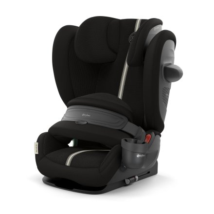 Παιδικό κάθισμα αυτοκινήτου Cybex Pallas G2 i-Size PLUS, 15 μηνών - 12 ετών, αναπνεύσιμο ύφασμα, Moon Black
