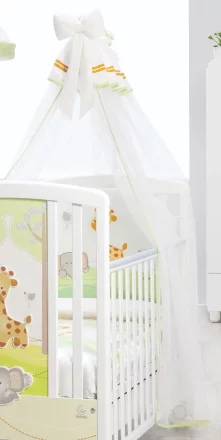 Сенник за кошара ItalBaby Gina с воал, бродиран, предпазващ