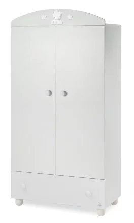 Dulap Italbaby Popstar Colectia Trendy pentru copii, robust si adaptabil in orice camera - Tortora / Bianco