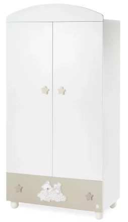Детски гардероб Italbaby Sogni D'oro, колекция Boutique, здрав и просторен, Bianco-Choco