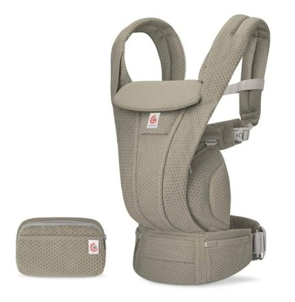 Ergobaby Кош за новородено, OMNI Deluxe Mesh, Ергономичен, Мека маслина