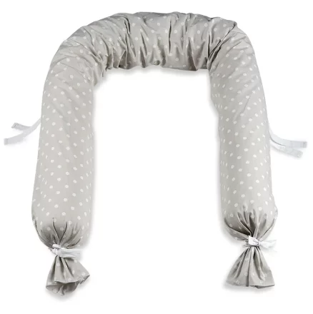 Protectie patut Italbaby, Dove Grey with dots