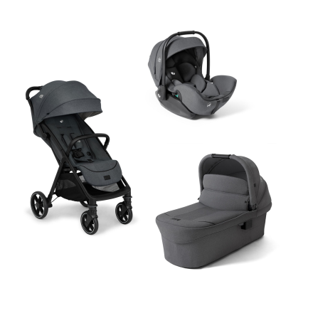 Carucior 3 in 1 pentru copii Joie Parcel LX Signature, cu landou Ramble XL si Scoica auto I-Level Pro, Ebony