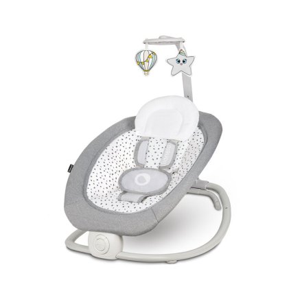Balansoar pentru copii Lionelo - Pascal, pliabil si compact - Grey Dove