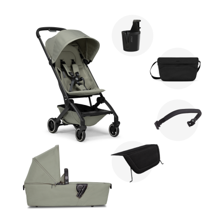 Carucior 2 in 1 pentru copii Joolz Aer+, cu accesorii incluse, Sage Green