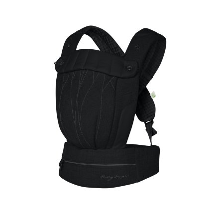 Marsupiu pentru bebelusi, Cybex Coya Bouclé, ergonomic, elegant, Stone Black