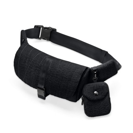 Geanta pentru parinti, Cybex Coya Bouclé, eleganta, cu prindere pe curea, Stone Black
