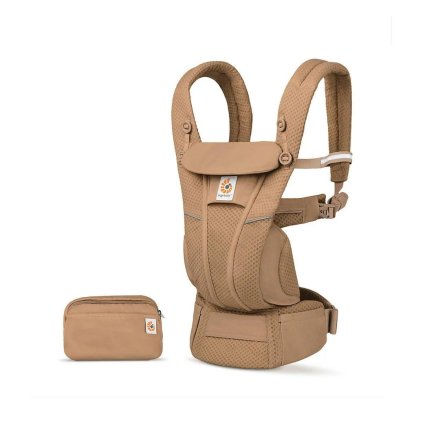 Бебешки носач Ergobaby OMNI Breeze, дишащ и удобен, 0 - 4 години, цвят камилокафяв