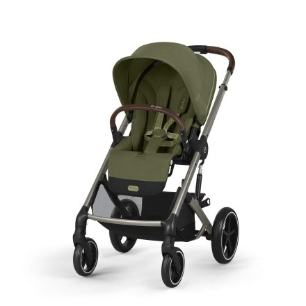 Παιδικό καρότσι Cybex Balios S Lux, με προηγμένη ανάρτηση, Moss Green με πλαίσιο Taupe
