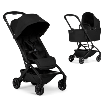 Carucior 2 in 1 pentru copii Joolz Aer 2, cu landou, ultra-usor, Space black