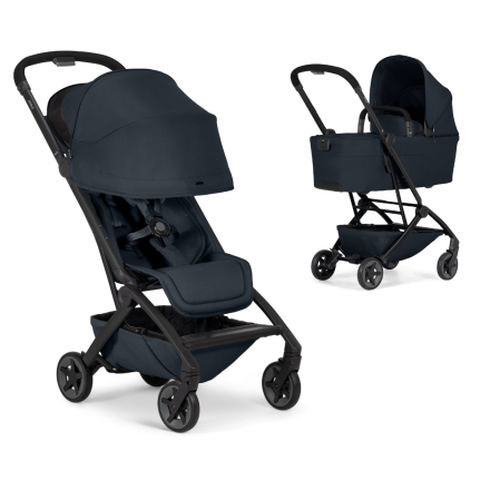 Carucior 2 in 1 pentru copii Joolz Aer 2, cu landou, ultra-usor, Dark navy blue