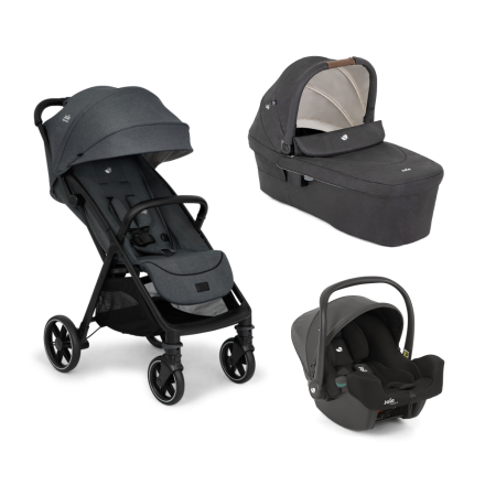 Καρότσι Joie Parcel LX Signature 3 σε 1 με πορτ-μπεμπέ Ramble XL και κάθισμα αυτοκινήτου I-SNUG 2, μαύρο
