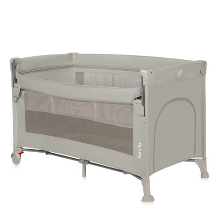 Lionelo Ellen 3 σε 1 πτυσσόμενο κρεβάτι, πολυλειτουργικό, με συρόμενο πλαϊνό, Μπεζ Άμμος