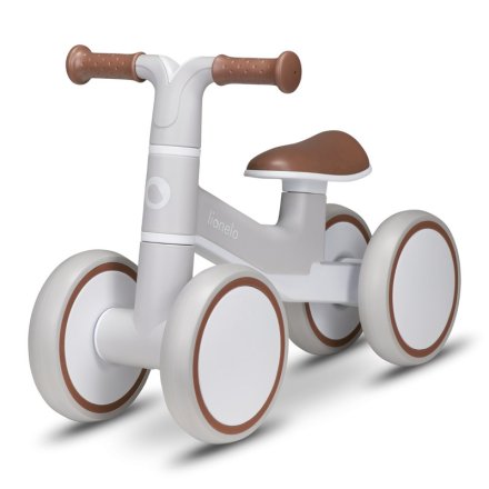 Bicicleta fara pedale pentru copii Lionelo Villy, cu patru roti, 12 - 36 luni, Beige Latte