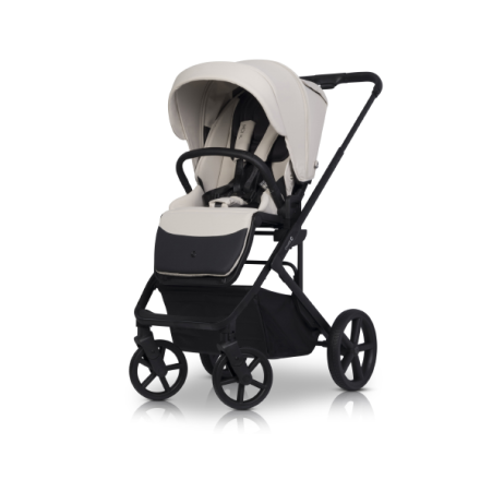 Carucior sport pentru copii Cavoe Moi XL, cu sistem de incalzire, Ecru