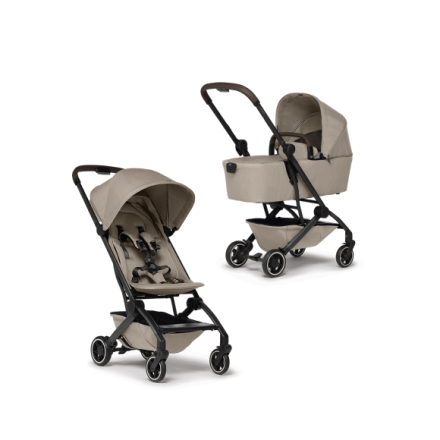 Carucior 2 in 1 pentru copii Joolz Aer+, cu landou, varianta noua, Sandy taupe