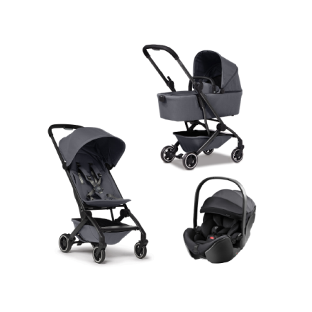 Carucior 3 in 1 Joolz Aer+, cu landou si scoica Britax Romer BABY SAFE PRO STYLE, Stone grey