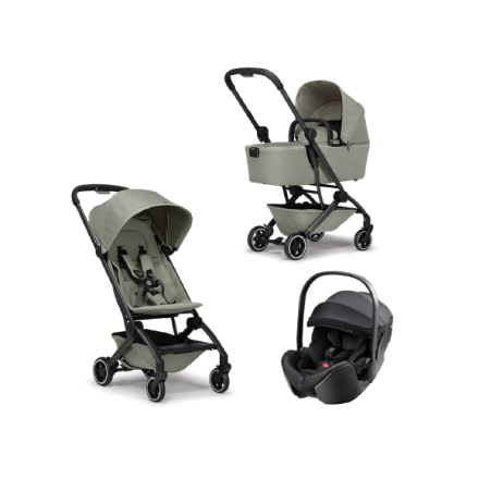 Carucior 3 in 1 Joolz Aer+, cu landou si scoica Britax Romer BABY SAFE PRO STYLE, Sage green