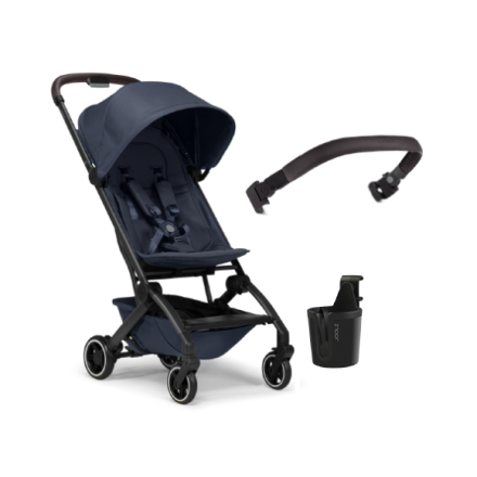 Carucior sport Joolz Aer +, cu bara si suport de pahar - Navy Blue
