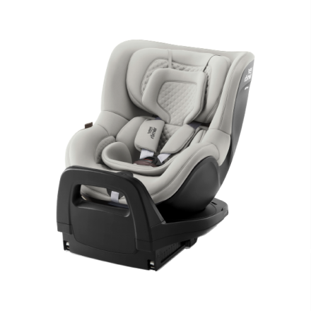 Столче за кола Britax Romer - Dualfix PRO M, колекция LUX, 61 см - 105 см, Linen Grey
