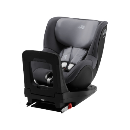 Детско столче за кола Britax Romer - Dualfix 5Z с Flex 5Z Base, безопасно и гъвкаво, 3 месеца - 4 години - Midnight Grey