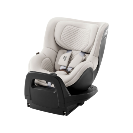 Детско столче за кола Britax Romer - Dualfix 5Z с Flex 5Z Base, безопасно и гъвкаво, 3 месеца - 4 години - Soft Taupe