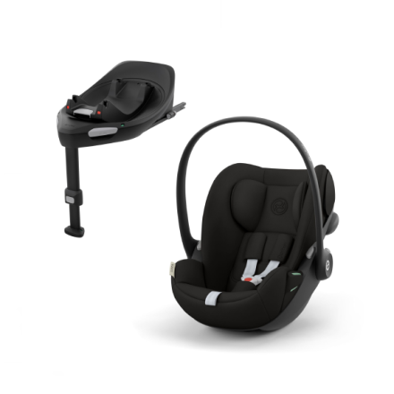 Scoica auto pentru copii Cybex Gold Cloud G i-Size Confort, 0-24 luni, varianta noua + Baza G, Magic Black
