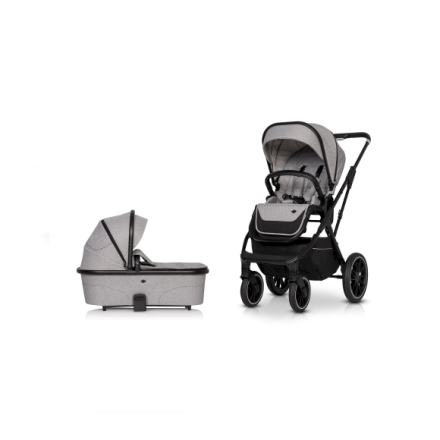 Детска количка 2 в 1 Cavoe Axo Comfort предпазна реверсивна с количка - Frost