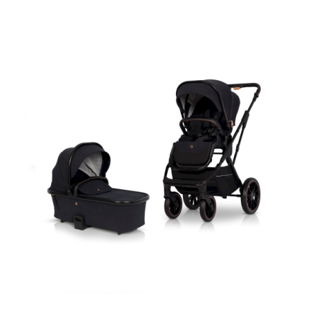 Carucior 2 in 1 pentru copii Cavoe Axo Style, confortabil, editia premium, cu landou - Meteorite