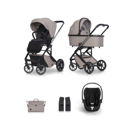 Pachet promotional premium carucior Cavoe MOI+, sport, landou, accesorii si scoica auto Cybex GOLD Cloud G Plus