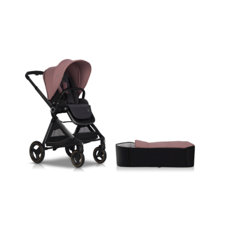 Carucior 2 in 1 Cavoe Osis 2.0 pentru copii, compact, cu landou tip cocoon, Desert Rose 