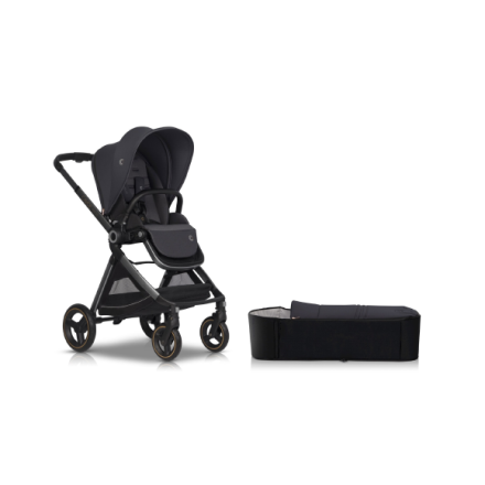 Carucior 2 in 1 Cavoe Osis 2.0 pentru copii, compact, cu landou tip cocoon, Iron