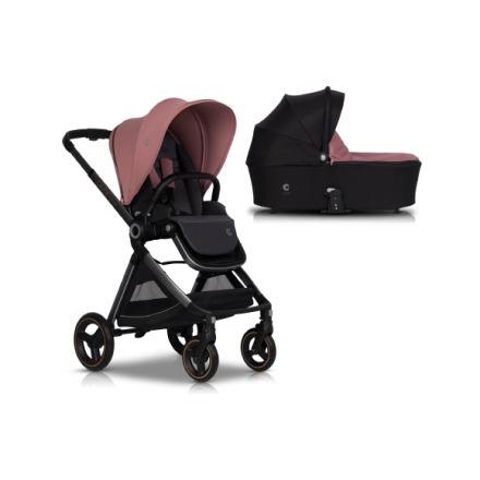 Детска количка 2 в 1 Cavoe Osis 2.0, мултифункционална, с кош - Desert Rose