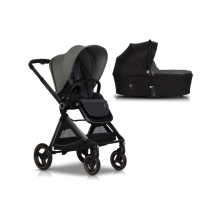 Carucior 2 in 1 pentru copii Cavoe Osis 2.0, multifunctional, cu landou - Agava